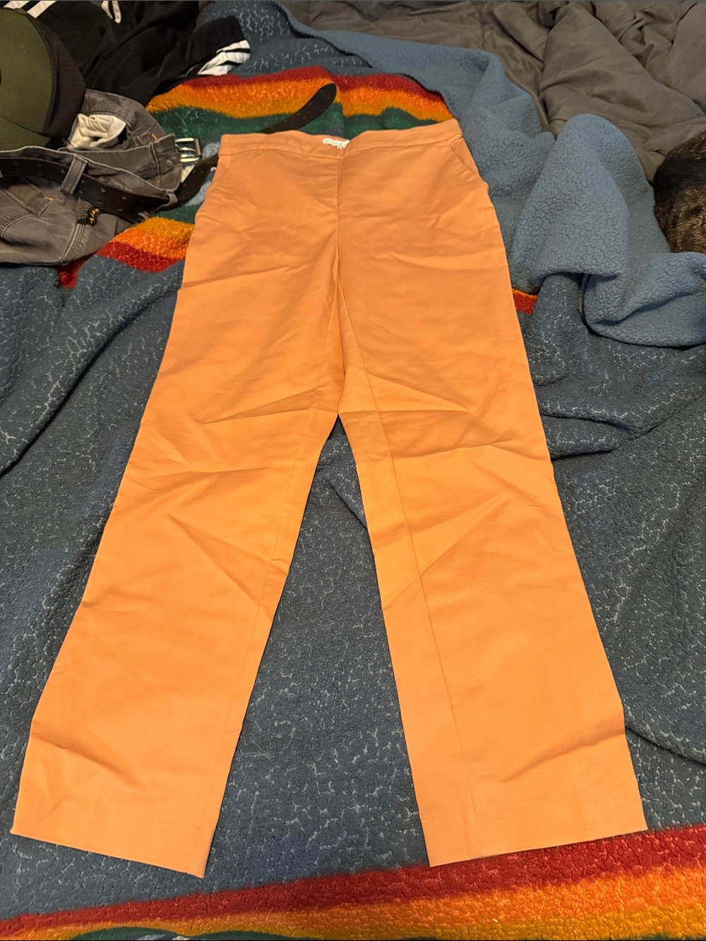 Straight-Leg Peach Women's Pants